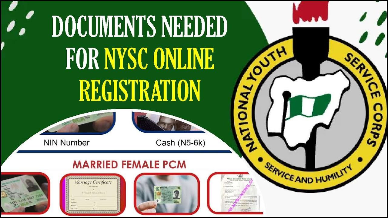 Documents Required For NYSC Registration In Nigeria