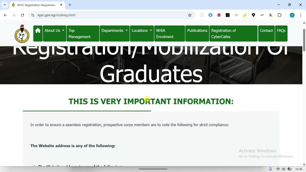 How To Check NYSC Senate Approved List Online